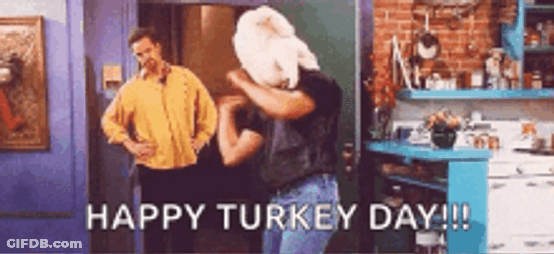Funny Man With Turkey Head Dancing GIF