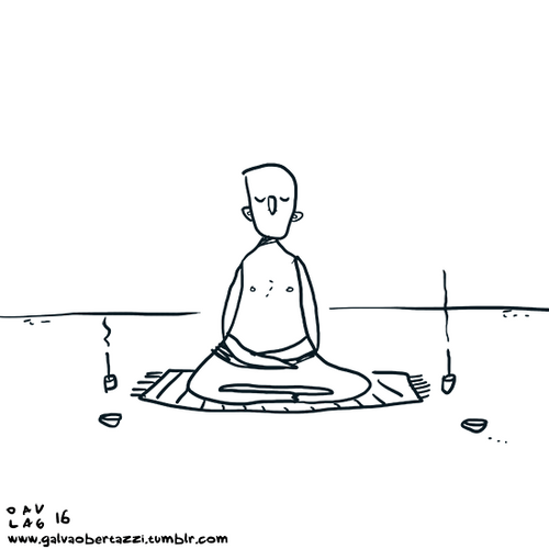 Funny Meditation Meme GIF