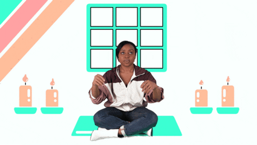 Funny Meditation Suddenly Getting A Call GIF
