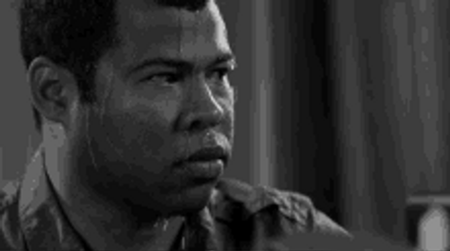 Funny Meme Key And Peele Sweating Black And White GIF