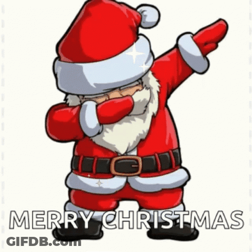 Funny Merry Christmas Santa Dabbing GIF