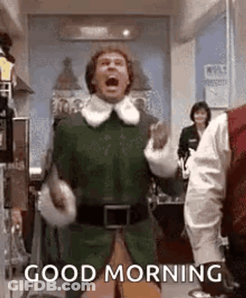 Funny Merry Christmas Will Ferrel Jumping GIF