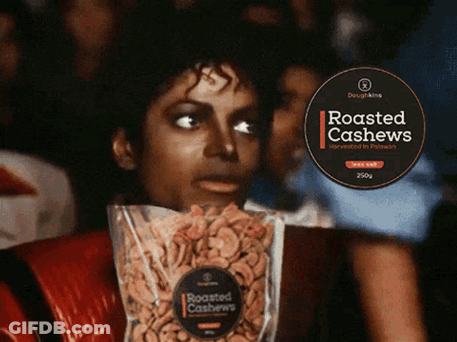 Funny Michael Jackson Popcorn Cashew GIF