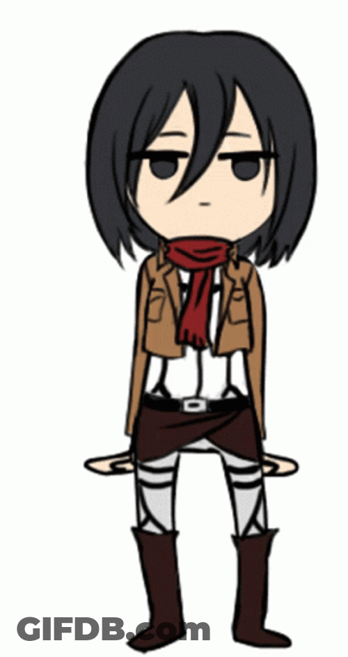 Funny Mikasa Dancing GIF