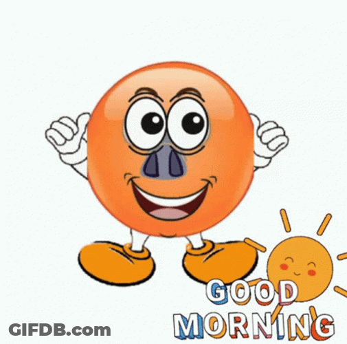 Funny Morning Jolly Emoji GIF