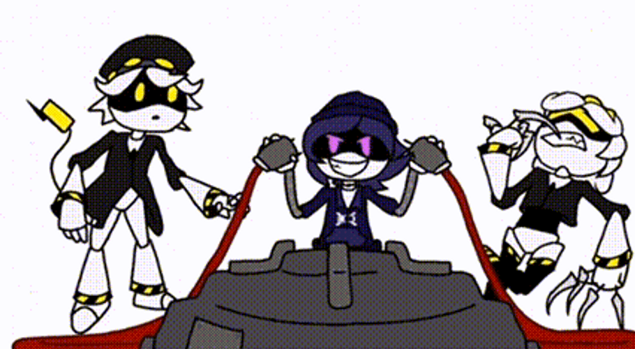 Funny Murder Drones Characters Bread Horay GIF