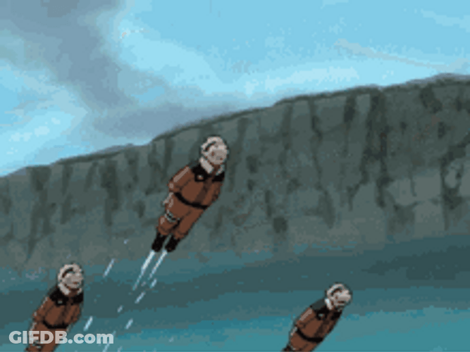 Funny Naruto Sasuke Water Launch GIF