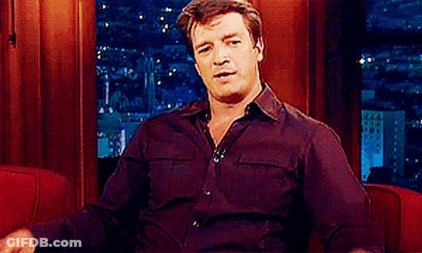 Funny Nathan Fillion As Guest GIF