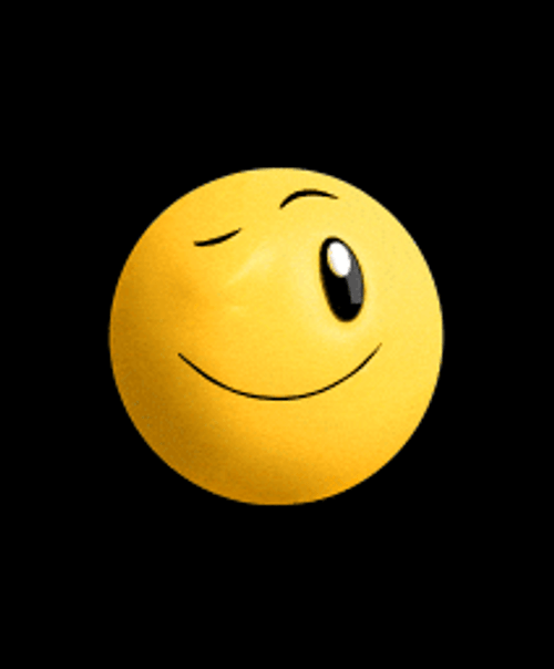 Funny Naughty Reaction Winking Emoji GIF