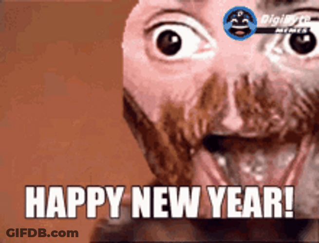 Funny New Year Hilarious Face Edit GIF