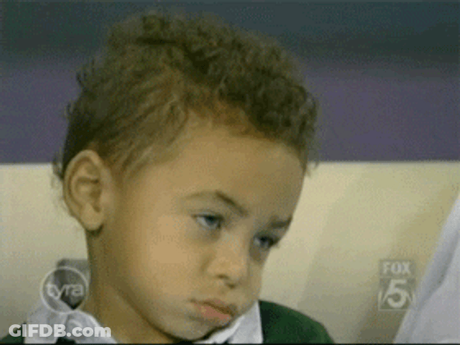 Funny No Kid Shaking Head GIF