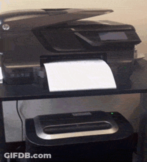 Funny Office Photocopy Paper Grinder GIF