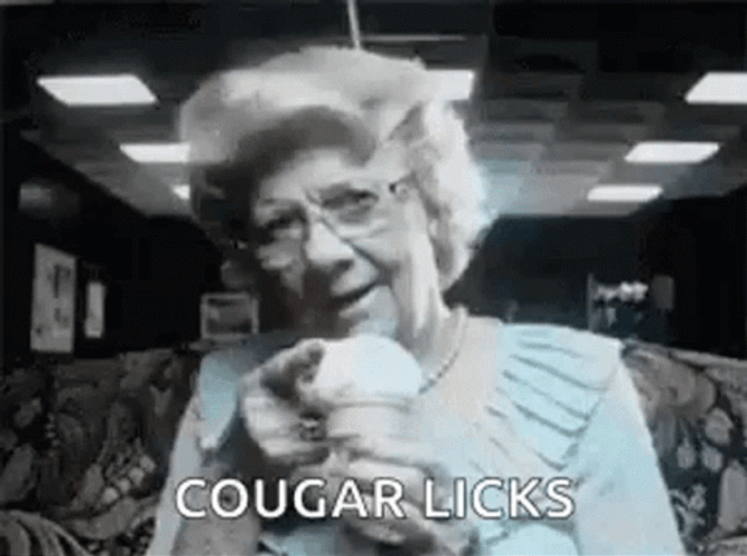 Funny Old Cougars Ice Cream Sensual Ad GIF