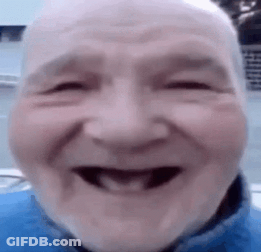 Funny Old Man Laughing No Teeth GIF