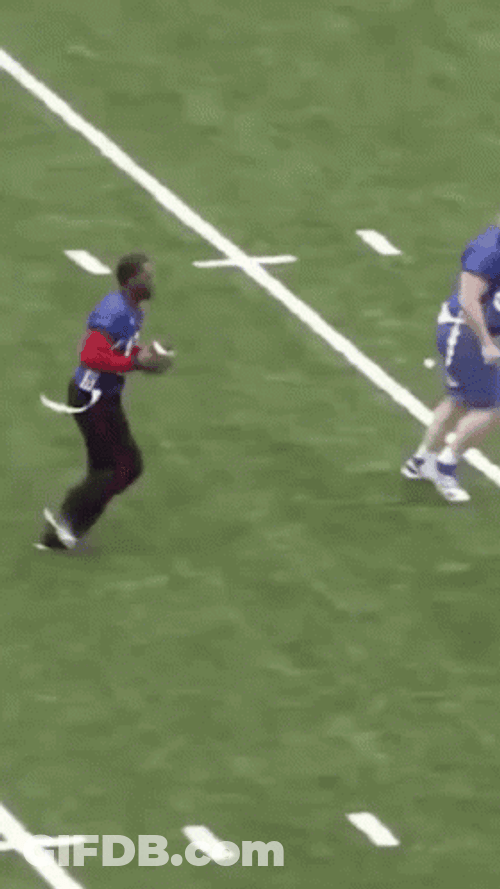 Funny Old Man Played Football GIF