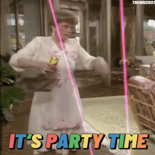 Funny Party Dance Time Golden Girls GIF