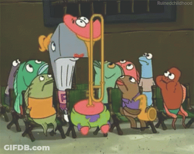 Funny Patrick Starfish Sad Trombone GIF