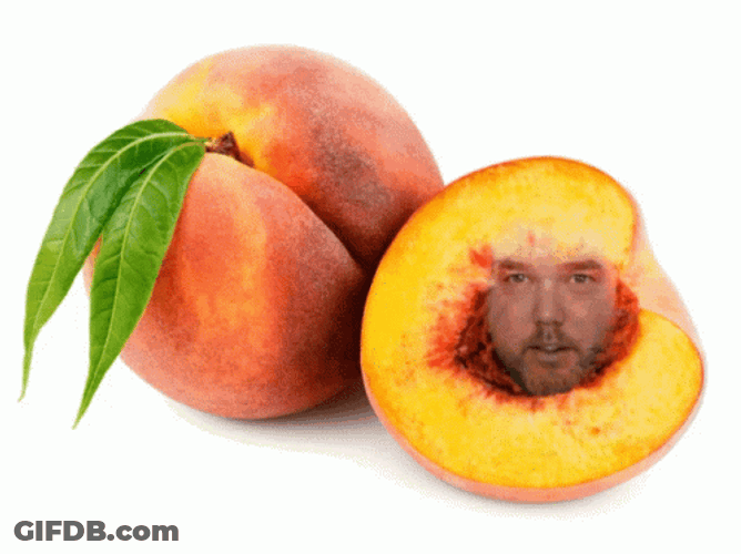 Funny Peach Head Face App GIF