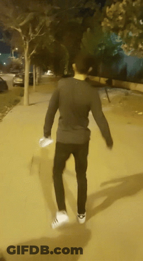 Funny Penguin Walk Man Walking Away GIF