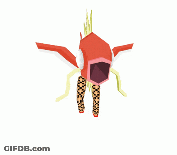 Funny Pokemon Magikarp With Human Legs GIF