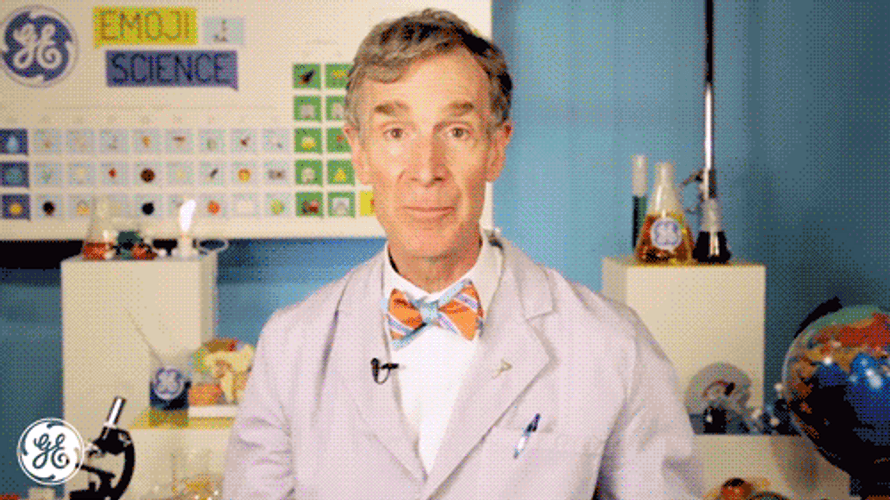 Funny Popping Up Emojis Bill Nye GIF