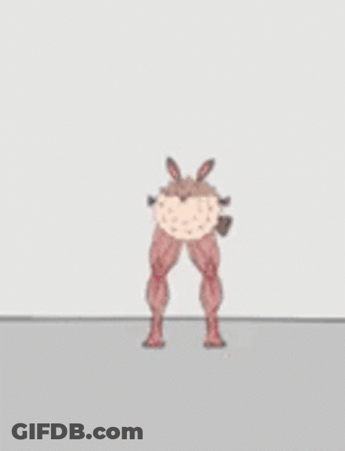 Funny Pufferfish Bunny Run GIF