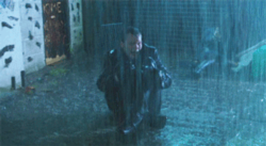 Funny Rain Crying Man GIF