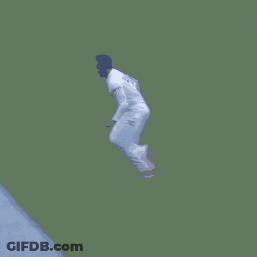 Funny Rain Sliding Man GIF