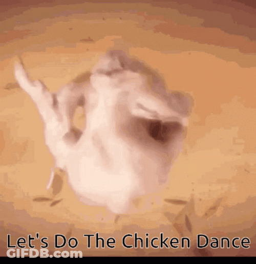 Funny Raw Turkey Chicken Dance Twerk GIF