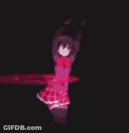 Funny Rikka Takanashi Hula Hoop GIF