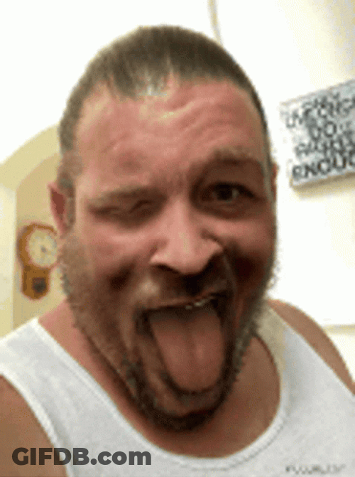 Funny Rizzler Distorted Face Tongue Out GIF