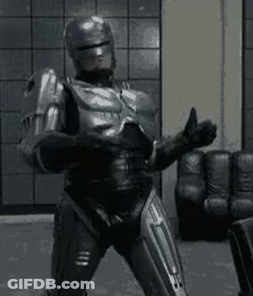 Funny Robocop Dancing GIF