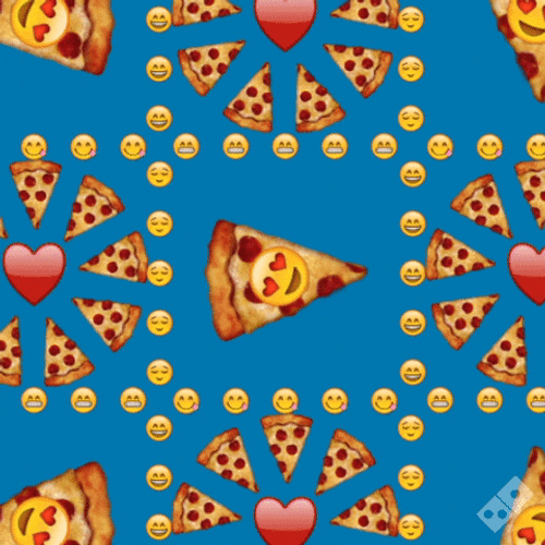 Funny Rolling Pizza Emoji GIF