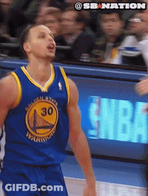 Funny Running Animated Steph Curry GIF