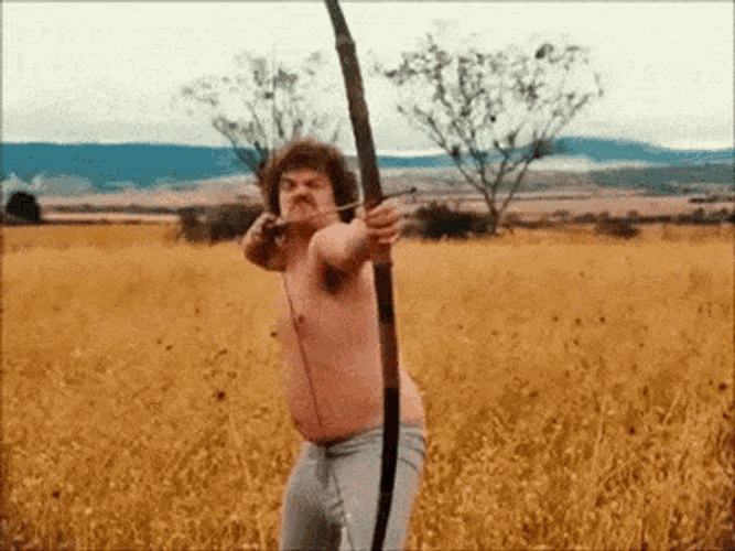 Funny Running Man Arrow GIF