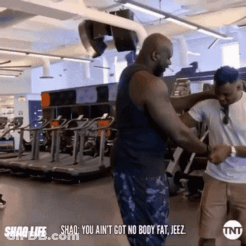Funny Shaquille O'neal Leg Lift GIF