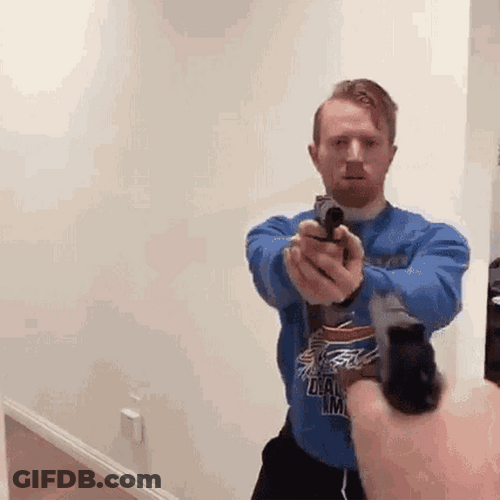 Funny Shots Fired Playing Act GIF