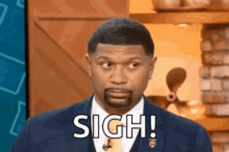 Funny Sigh Reaction GIF