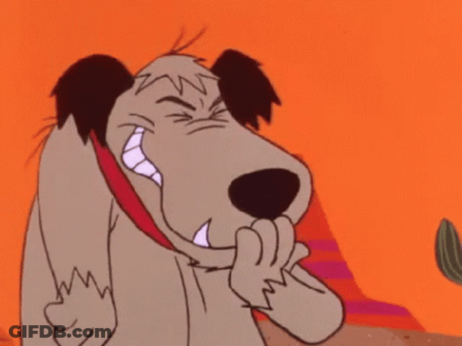 Funny Sinister Laughing Muttley GIF