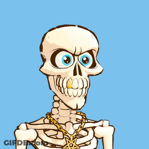 Funny Skeleton Idea Coming GIF