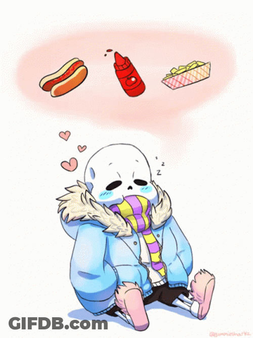 Funny Skeleton In A Sweater Thinking About Food GIF