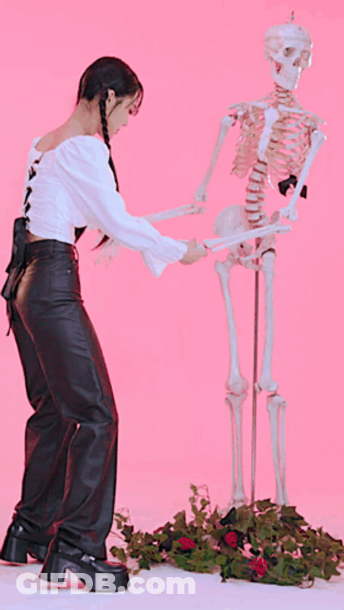 Funny Skeleton Seoyeon Dancing GIF