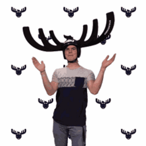 Funny Slow Clap Deer Head GIF