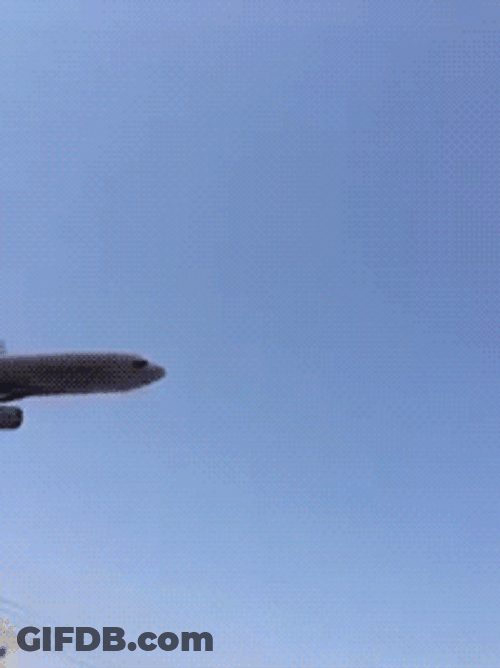 Funny Small Toy Plane Crash GIF