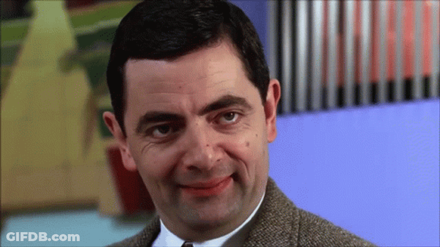 Funny Smile Cute Mr Bean GIF