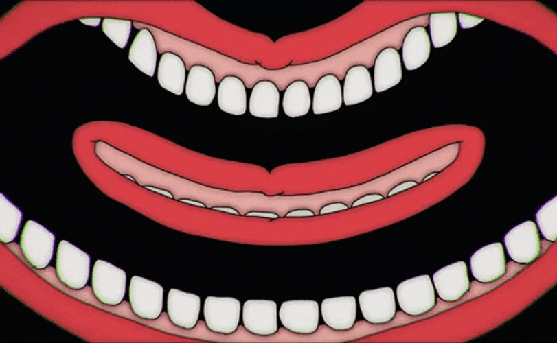Funny Smile Happy Mouth Cartoon Loop GIF