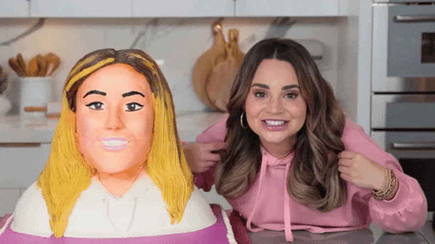 Funny Smile Rosanna Pansino Cake Twins GIF