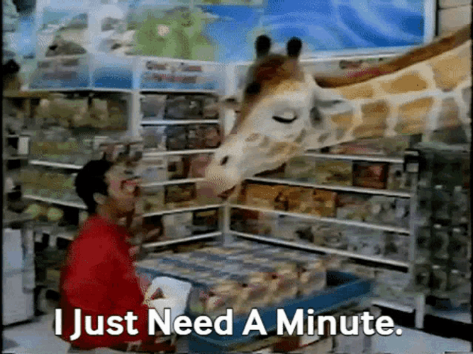 Funny Sneezing Giraffe GIF
