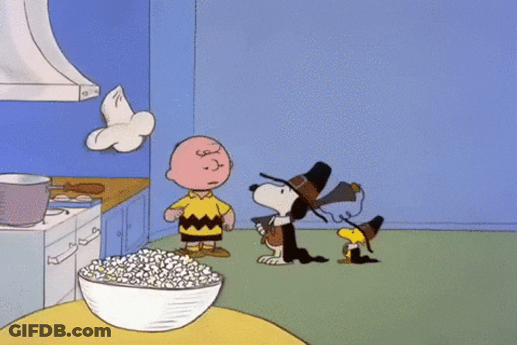 Funny Snoopy Thanksgiving And Charlie Witch Costume GIF