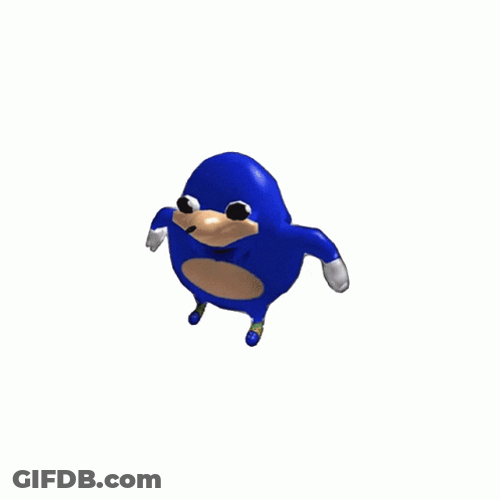 Funny Sonic Turning Red GIF